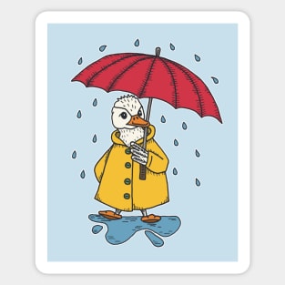 Nice Weather for Ducks Sticker